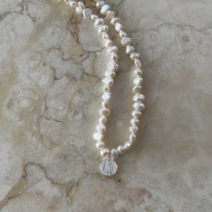 گردنبند مروارید پرورشی و صدف