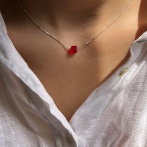 گردنبند سواروسکی قرمز